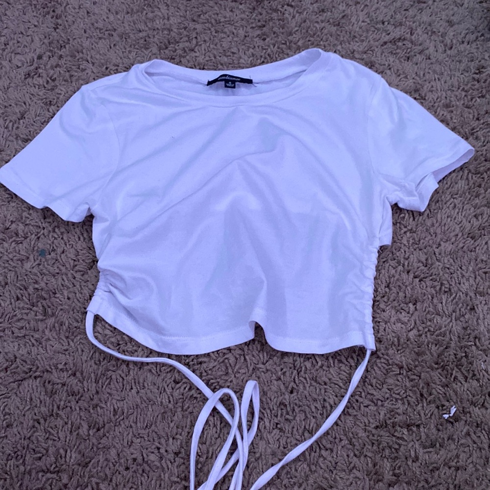 crop top with cut out back